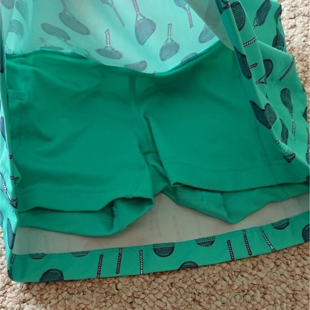 Prince Match Core Knit Tennis Racket Print Skort size M